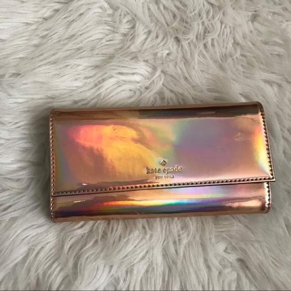 kate spade Handbags - Kate Spade IPhone 6 Case/Wallet Rose Gold